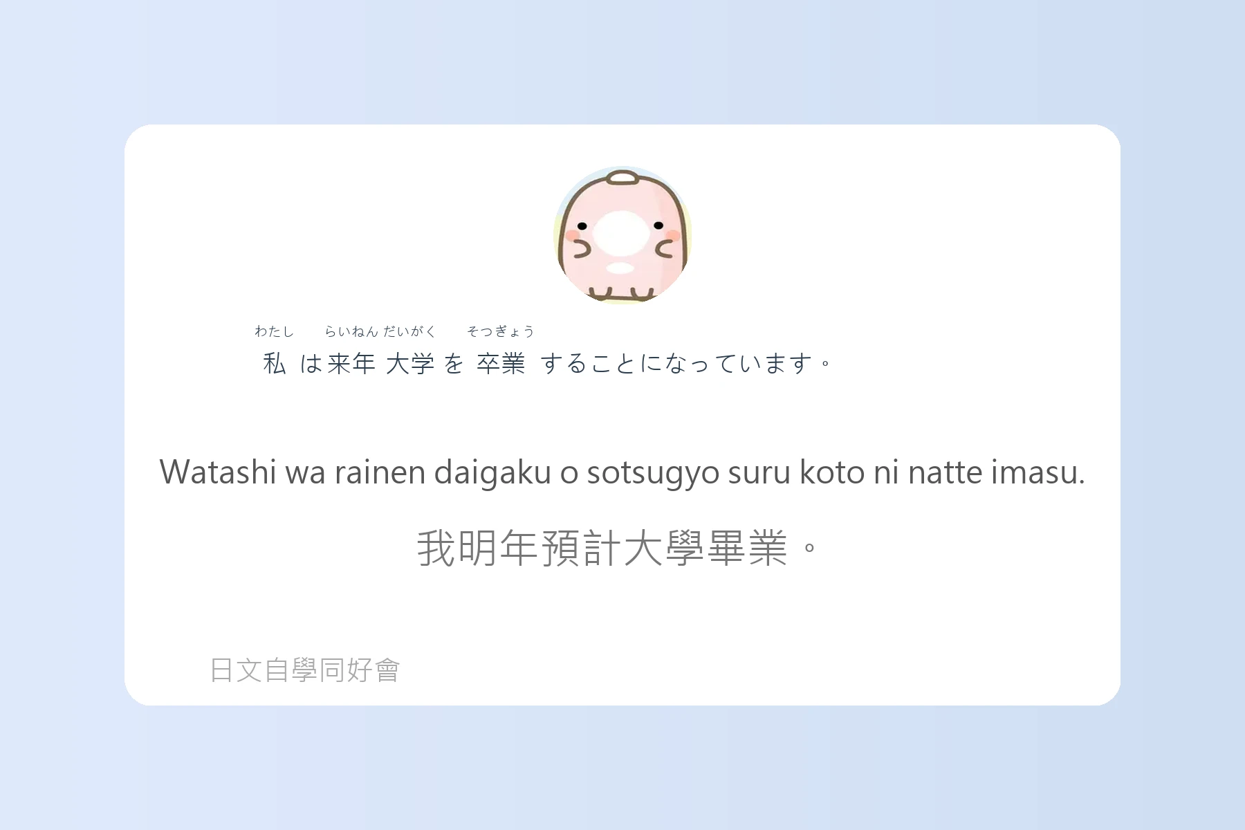 JLPT常考N4日文學習卡片11