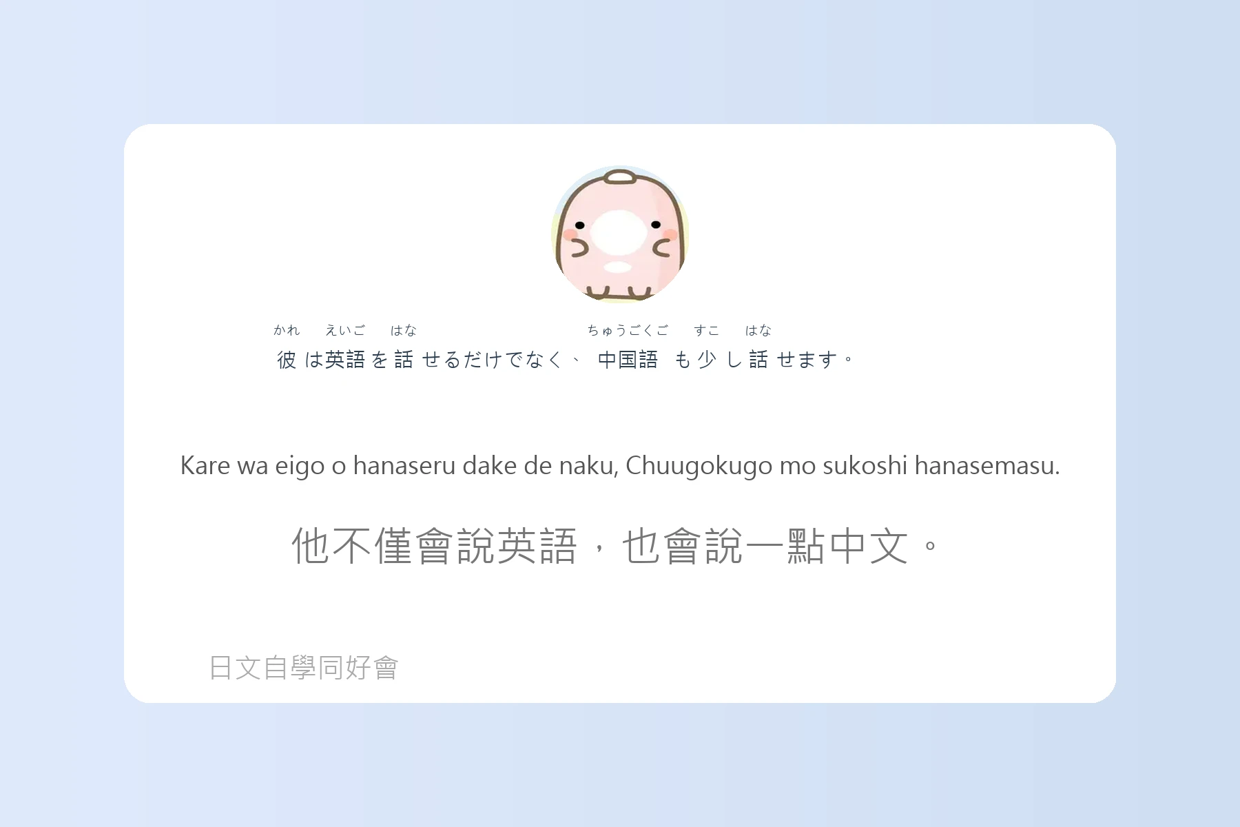 日語中級會話實用句型卡片21