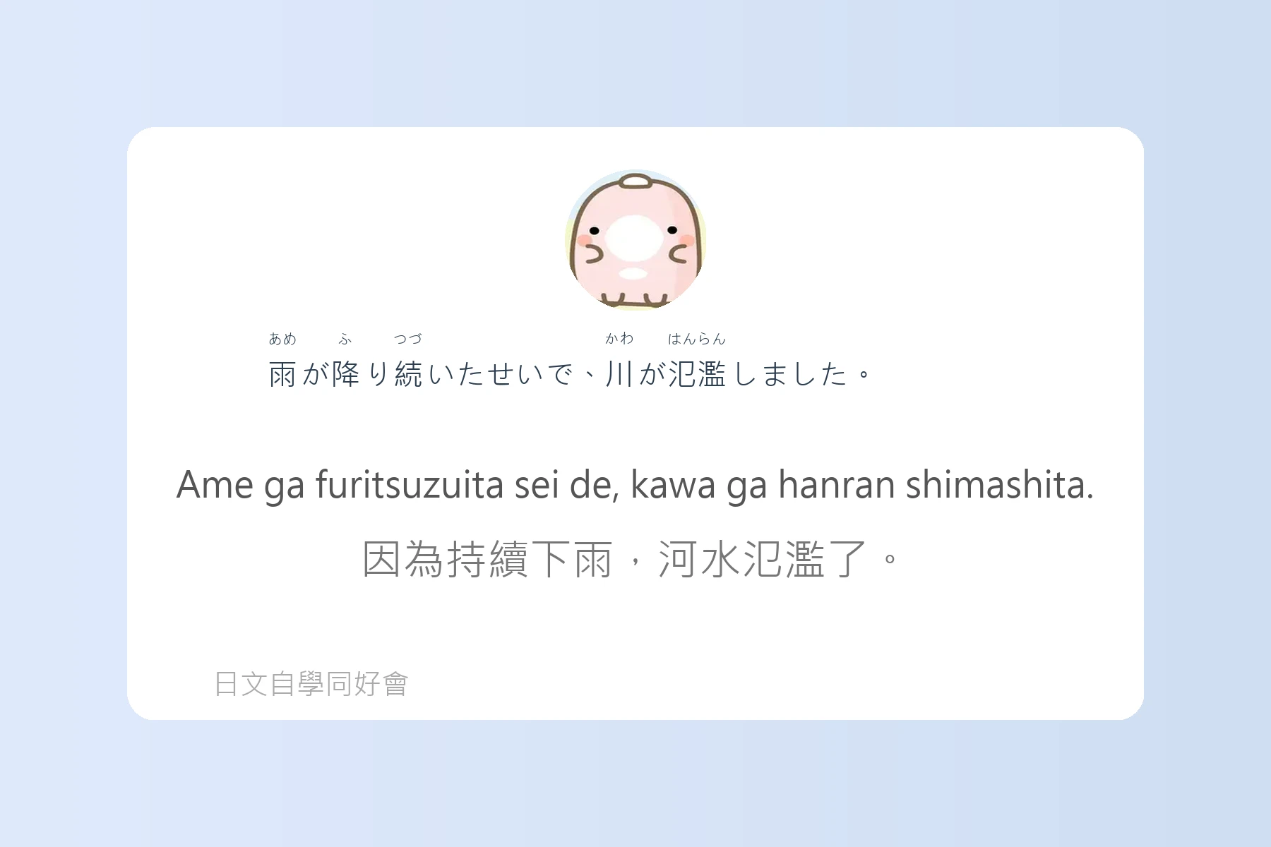 日語中級會話實用句型卡片48