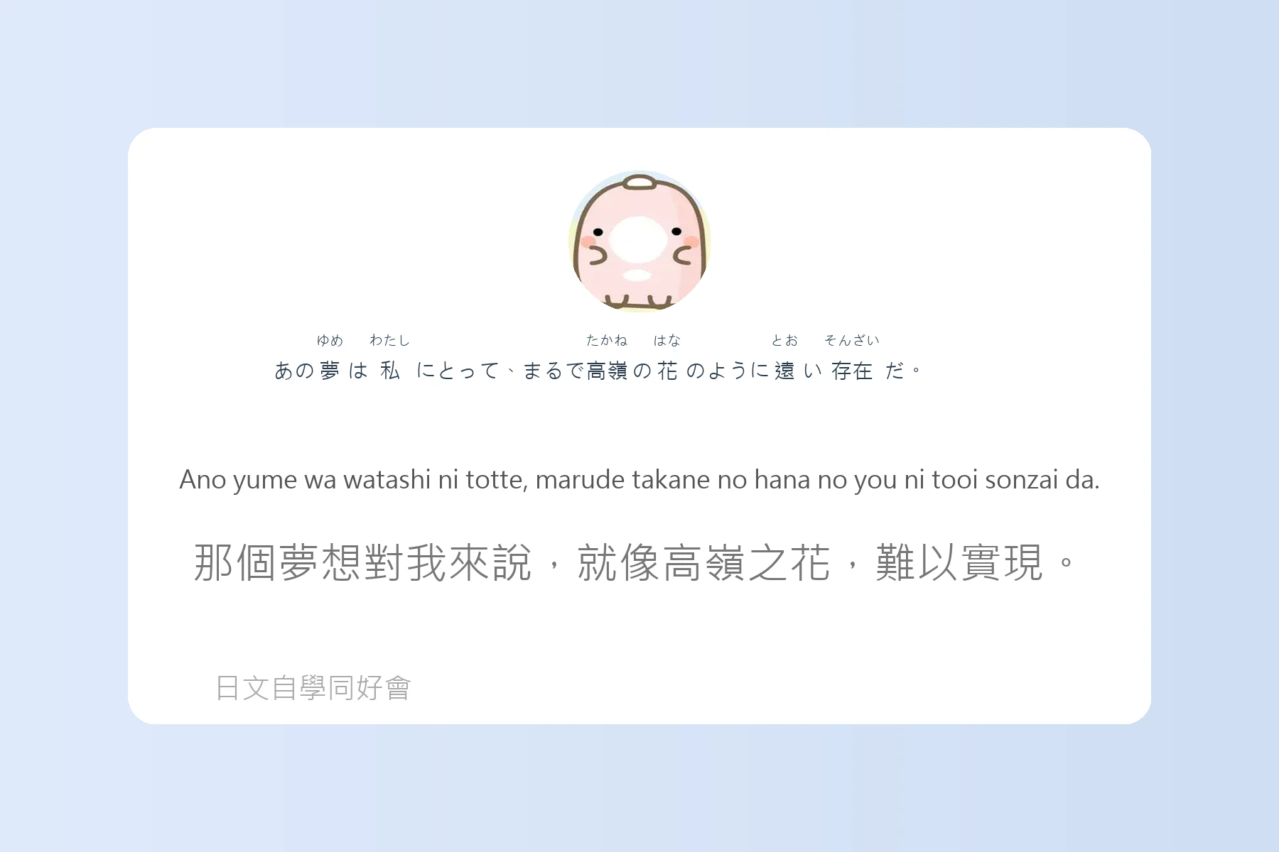 日本語慣用語與俗語例句整理卡片42