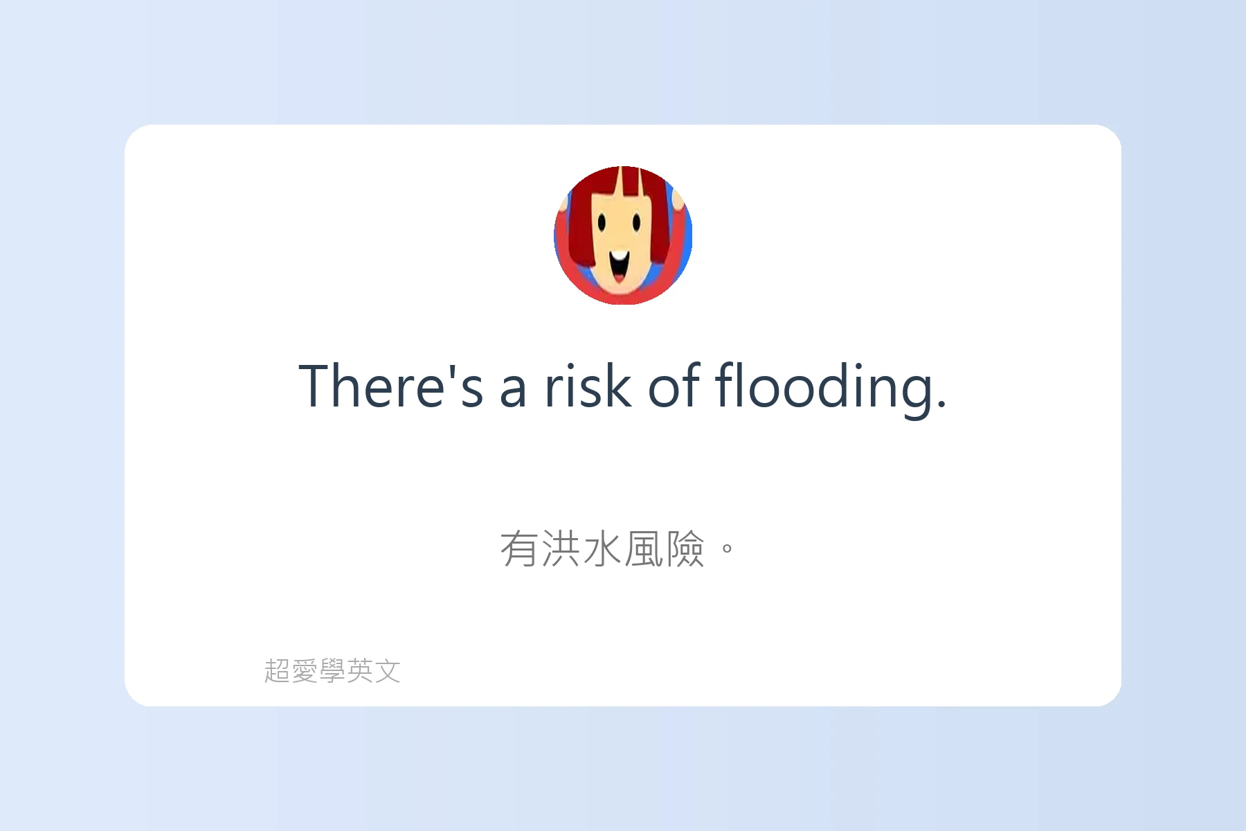 如何用英文描述天氣卡片69
